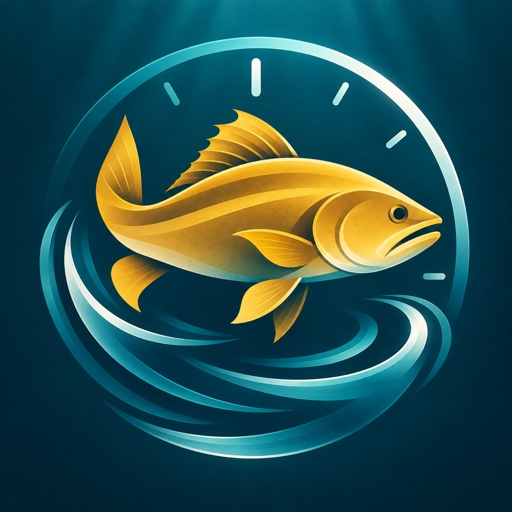 FishTime app icon: a golden fish in blue water
